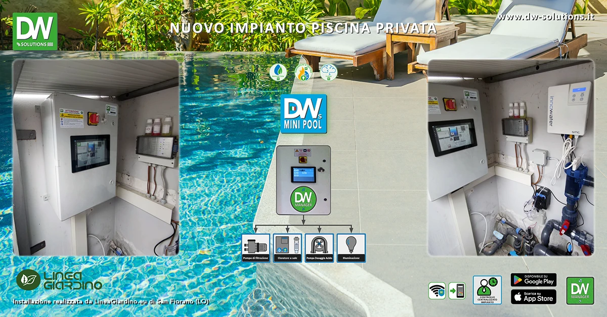 Piscina privata con DWS Mini Pool in provincia di Lodi